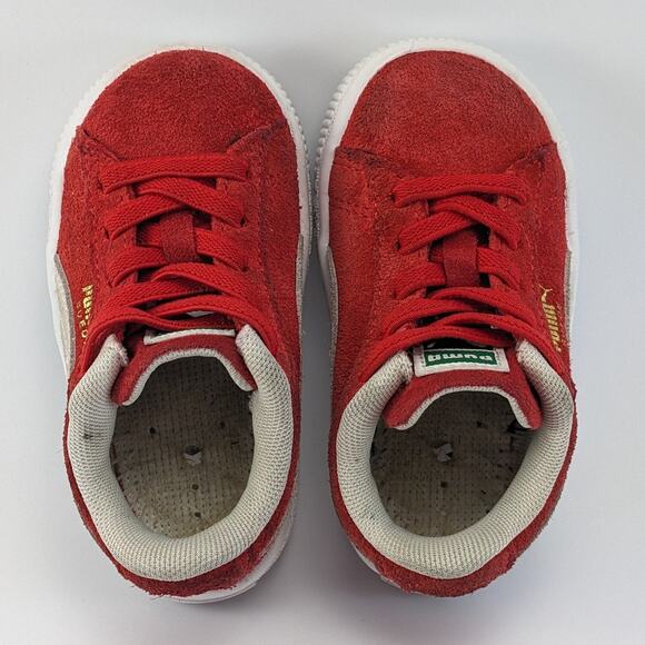 PUMA Red Suede Classic XXI Toddler Shoes Size 4C - Picture 5 of 11
